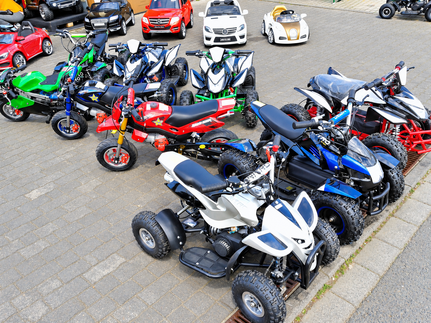 NitroQuad Franchise-Partner mit Fahrzeugauswahl, Kinderautos, Quads und Bikes am Partnerstandort